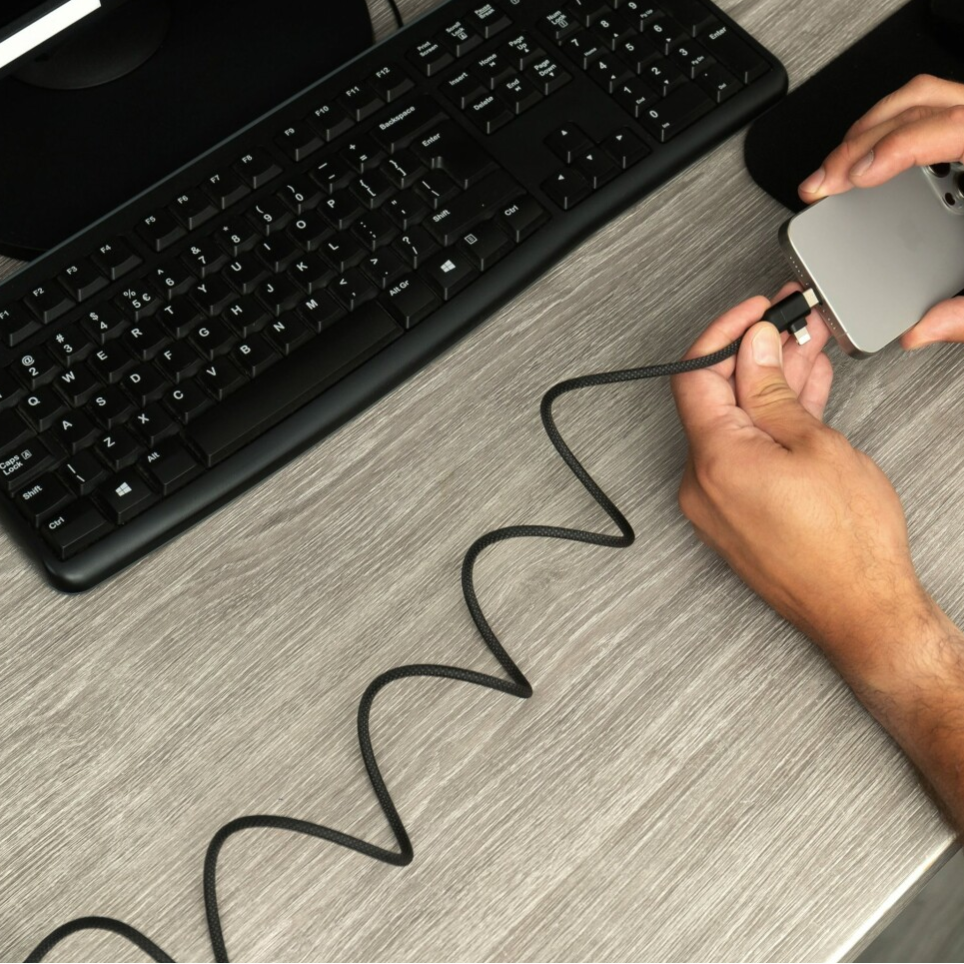Magnetic Data Cable Fast Charging 60w Dual Input Dual Output Multi-function Magnetic Charging Cable Type-c (black)
