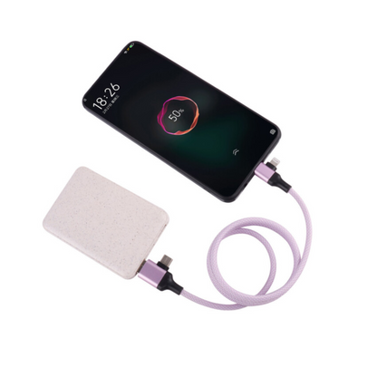 Magnetic Data Cable Fast Charging 60w Dual Input Dual Output Multi-function Magnetic Charging Cable Type-c (purple)