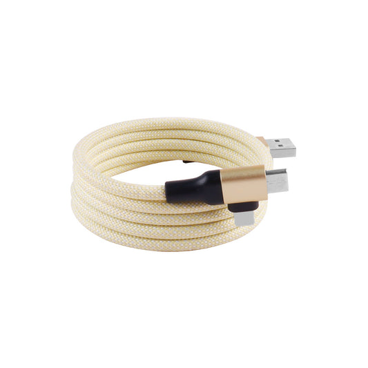 Magnetic Data Cable Fast Charging 60w Dual Input Dual Output Multi-function Magnetic Charging Cable Type-c (yellow)