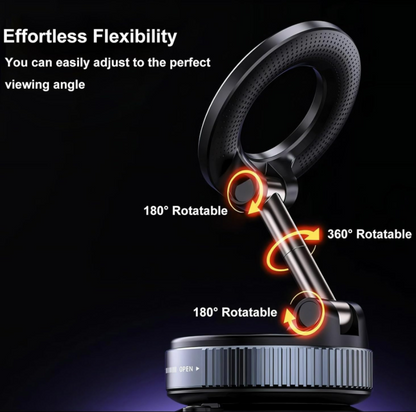 Vaccum Magnetic Phones Holder-Black