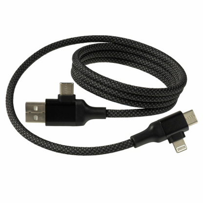 Magnetic Data Cable Fast Charging 60w Dual Input Dual Output Multi-function Magnetic Charging Cable Type-c (black)