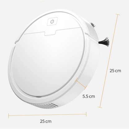 3 In 1 Smart Vacuum Robot Cleaner-White