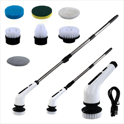 Electric Spin Scrubber Cordless Cleaning Brush With 7 Brush Heads