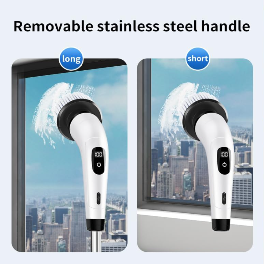 Electric Spin Scrubber Cordless Cleaning Brush With 7 Brush Heads