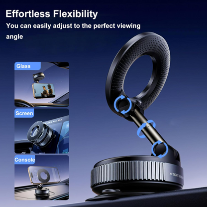 Vaccum Magnetic Phones Holder-Black