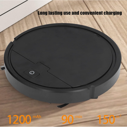 3 In 1 Smart Vacuum Robot Cleaner-Black