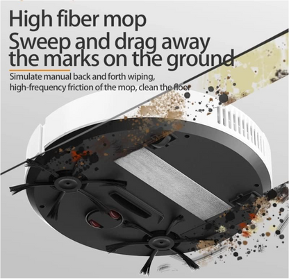 3 In 1 Smart Vacuum Robot Cleaner-White